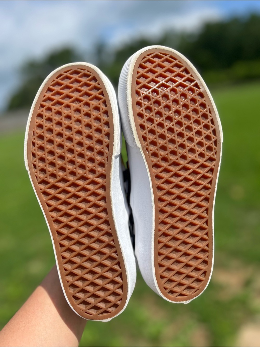 Vans
Customs Classic Platform Slip-On Sunflower 
Checkered Black/White/Yellow 🌻 - Picture 6 of 13